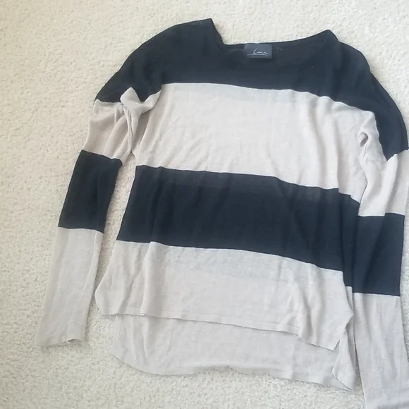 LINE sheer black and beige knitwear - Picture 1 of 4